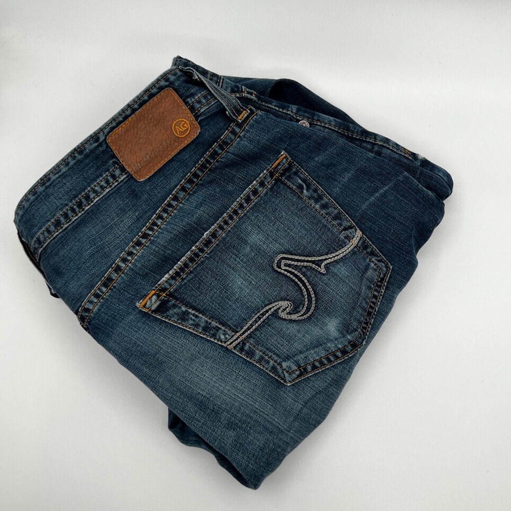 AG Adriano Goldschmied Jeans Mens 34x31 The Hero Dark Wash Excellent Relaxed